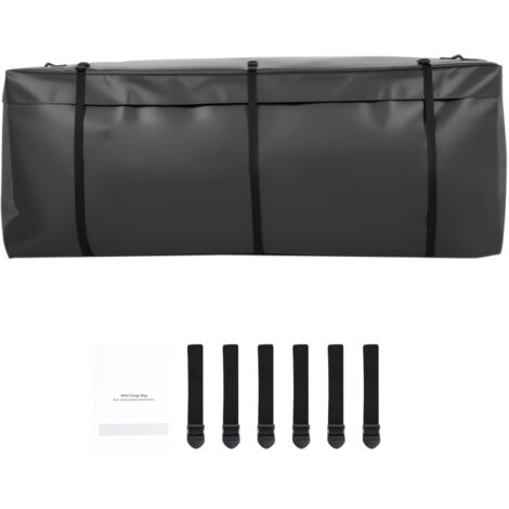 Mophorn Borsa da Trasporto per Gancio di Traino 1520 x 610 x 620 mm Borsa da Carico Durevole per Stoccaggio sul Cassone del Camion con 6 Cinghie Rinforzate, adatta per Cestini da Gancio per Auto