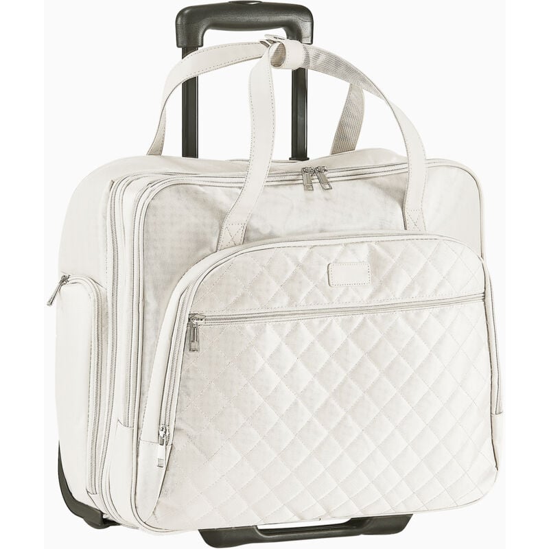 Image of Mophorn - Borsa per Laptop e Computer con Rotelle, 39,6 cm, Valigetta con 2 Ruote Fisse e Maniglia Telescopica in Tessuto Oxford, Custodia per Laptop