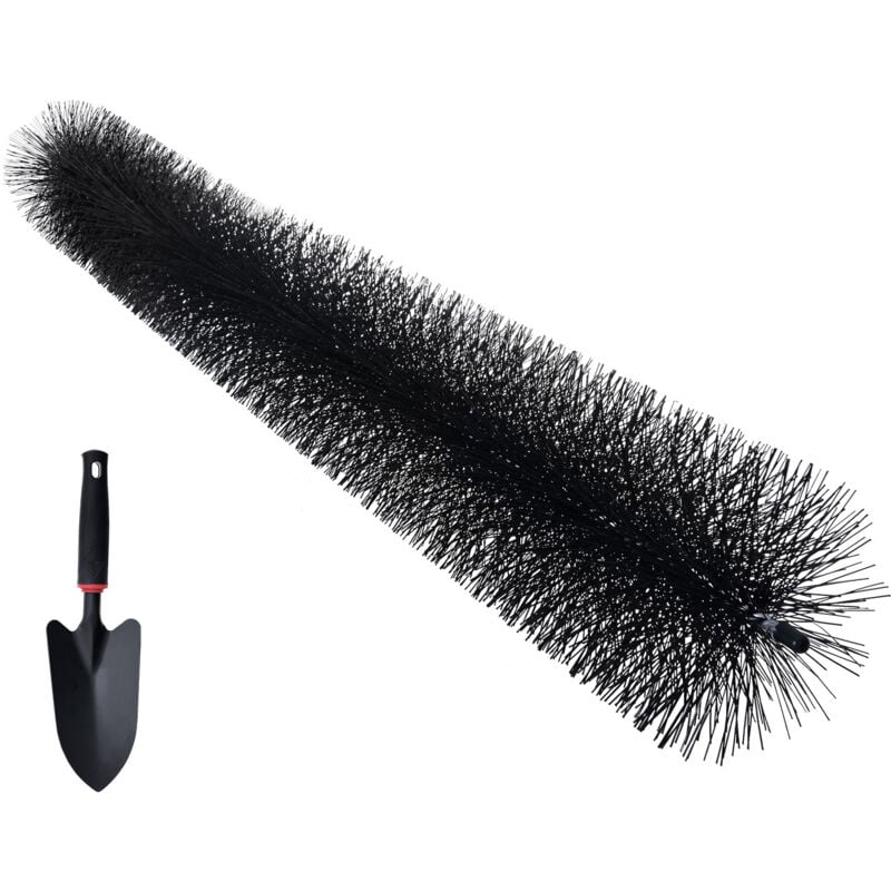 Mophorn - Brosse à gouttière, 24 m de longueur totale, 10 cm de diamètre, outil de nettoyage de gouttière, brosse de gouttière au niveau du sol,