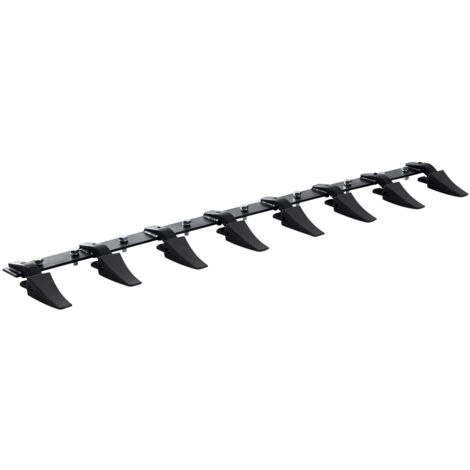 Mophorn Bucket Tooth Bar, 66'', Heavy Duty Tractor Bucket 8 Teeth Bar for Loader Tractor Skidsteer, 4560 lbs Load-Bearing Capacity Bolt On Design, for Efficient Soil Excavation and Bucket Protection