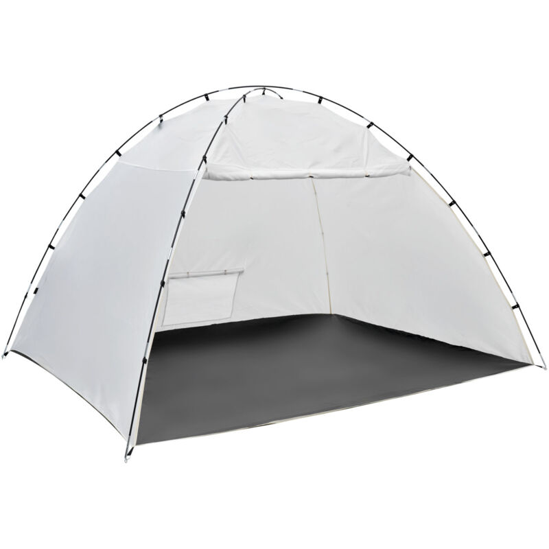Mophorn Cabine de peinture portable 293x230x188 cm, tente de pulvérisation avec sol intégré et écran en maille, en tissu Oxford, idéale pour meubles,