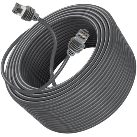 Mophorn Cable de Extensión Starlink Gen 3, Núcleo de Cobre 24 AWG, Longitud de 45,72 m, Compatible con Satélite Rectangular Generación 3, Ideal para Uso en RV y Exteriores