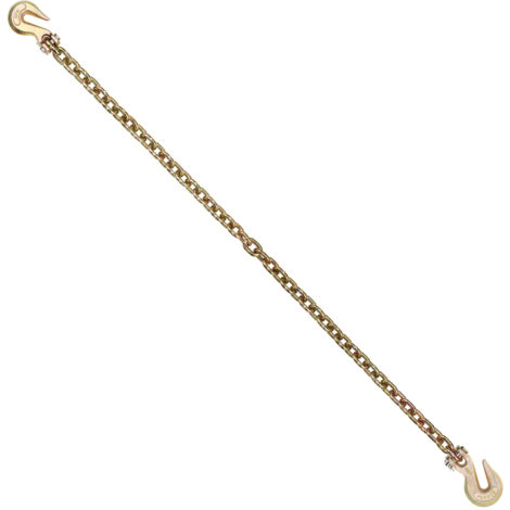 Mophorn Cadena de Remolque G80 con 2 Ganchos a Presión de Horquilla 1 Pieza 10 mm x 316  cm Carga de 3,22 T Cadena de Registro Resistente para Transportar Equipos Remolcar Camiones Vehículos