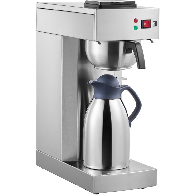 Cafetière à filtre commerciale 12 tasses, carafe thermique, cafetière à verser en acier inoxydable pour restaurant, bureau, café, garder au chaud ou