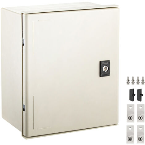 Mophorn Caja de acero NEMA caja electrica de fibra de vidrio NEMA 4X de 30 x 25 x 14 cm IP66 impermeable y a prueba de polvo caja de conexiones electricas para exteriores interiores con placa de monta