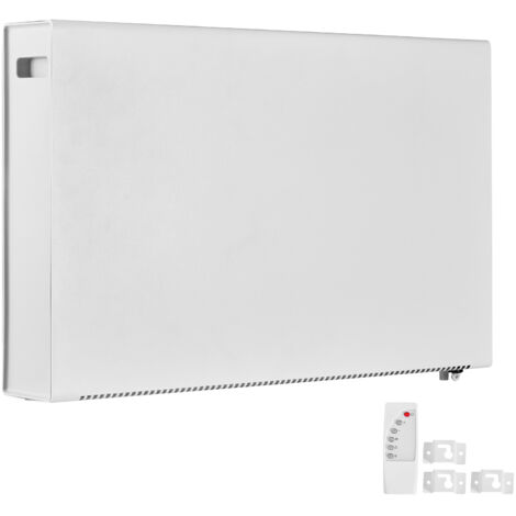 Mophorn Calefactor de Convección de 2000 W con Control Remoto, 3 Modos de Calor, Temporizador de 24 Horas, Uso de Pie o Montado en Pared, Protección contra Sobrecalentamiento, Color Blanco
