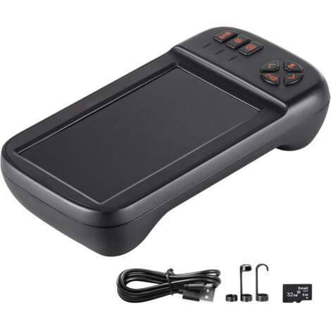Mophorn Cámara Endoscopio de Triple Lente 4,5" Pantalla IPS Cámara de Inspección Borescopio con Lente 1080P Cable Serpiente 8 Luces, Batería 2860 mAh, Endoscopio Impermeable para Auto, Pared, Drenaje