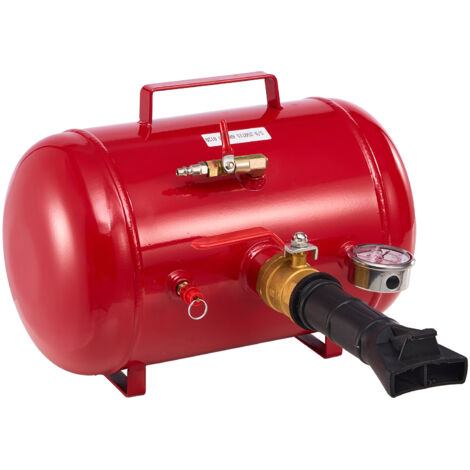 Mophorn Canon à Air 18,9 L, Outil de Gonflage avec Pression de Service 0,6-0,8 MPa, Adapté aux Pneus de Pick-up, Camion, VTT, Jeep, Fourgonnette, Tracteur Tondeuse, Camping-car, Rouge