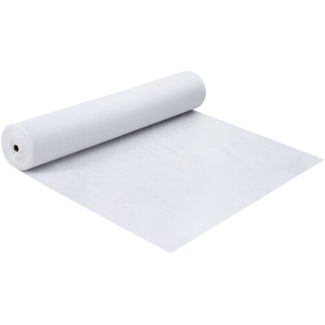 Mophorn Carpet Protection Film 39“ x 100' Fiber Fabric Shield, Easy Cut, Mat Protector Roll for Construction & Renovation, Weiß
