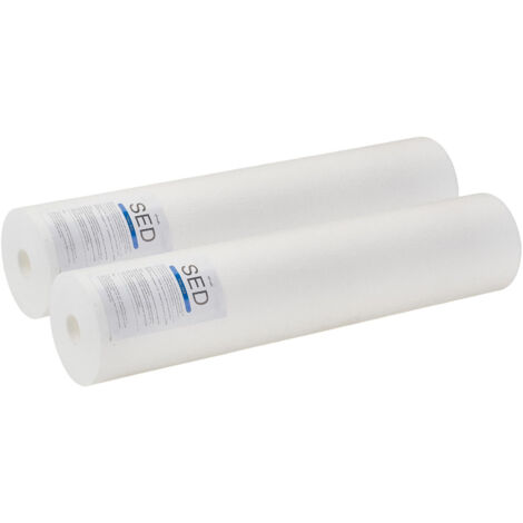 Mophorn Cartouche de remplacement pour filtre à eau domestique, filtre à sédiments en polypropylène 4,5" x 20" pour système de filtration d'eau domestique en 3 étapes, réduit le sable, la rouille