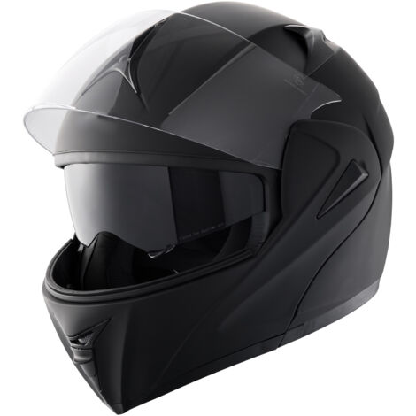 Mophorn Casco da moto , senza maschera, Smart Street ABS, comunicazioni Bluetooth, lenti intercambiabili, omologato DOT, comodo motocross