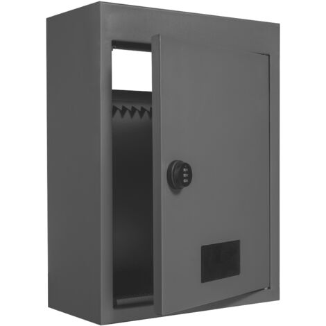 Mophorn Cassetta postale da parete Cassetta postale da incasso 320x158x430mm Grigio scuro - Elegante e funzionale