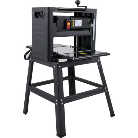 Mophorn Cepilladora de espesor  de 13 pulgadas, 2000 W de sobremesa, cepilladora de madera de 8000 RPM, 10 AMP, plegable con soporte de hierro, velocidad de cepillado de 6 m/min, escape de