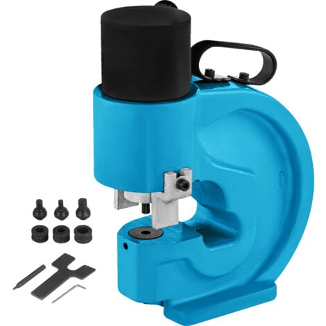 Mophorn CH-70 Hydraulic Hole Puncher Punching Tool Puncher, 35T Flat Copper Electric Pump L Style, CP-700 H Style CFP-800-1 Busbar Tungsten Steel