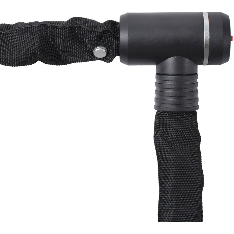 Mophorn - Chaîne antivol pour vélo de 1,2 m, antivol robuste avec 3 clés, haute sécurité pour vélo, moto, scooter, clôture, portail, 10 mm