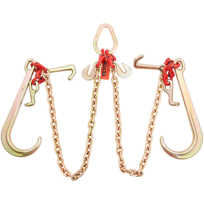 Mophorn - vevor Chaine de Remorquage a Crochets rtj Capacite Charge 4200kg​ Chaine de Remorque G80 8x914 mm Revetement Galvanise en Acier au