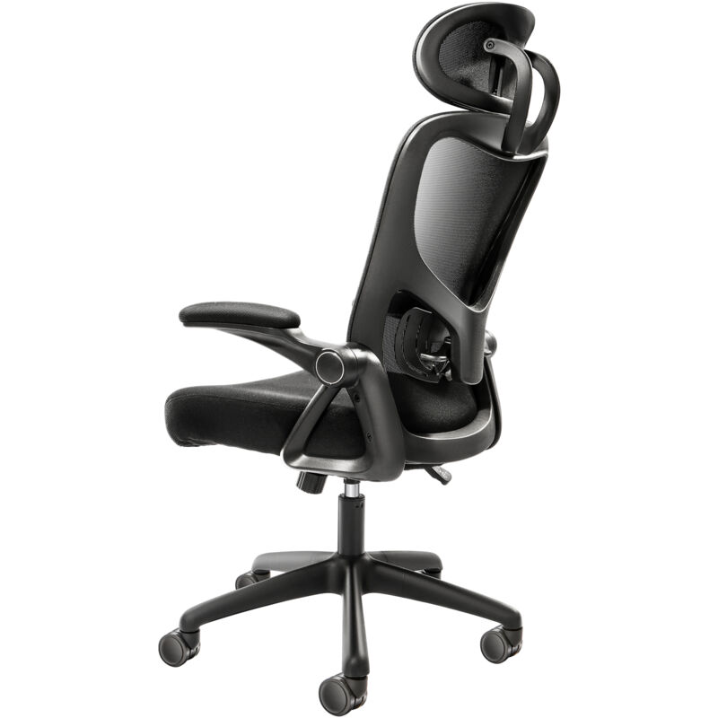 Mophorn - Chaise de bureau ergonomique avec support lombaire réglable, chaise de bureau à haut dossier, appui-tête réglable, accoudoir en 2D, chaise