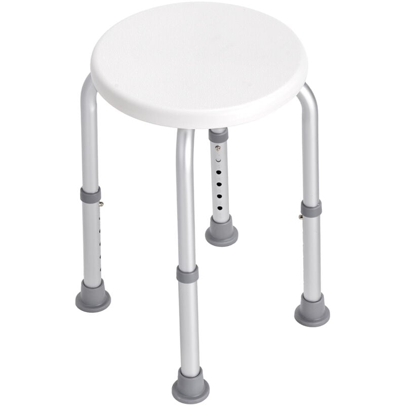 Chaise de douche pour douche intérieure, tabouret à hauteur réglable, siège de baignoire antidérapant pour personnes âgées, handicapées et adultes,