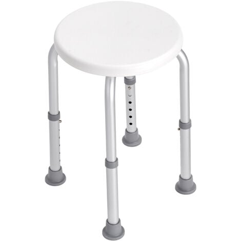 Mophorn Chaise de douche pour douche intérieure, tabouret à hauteur réglable, siège de baignoire antidérapant pour personnes âgées, handicapées et adultes, capacité de 136,1 kg