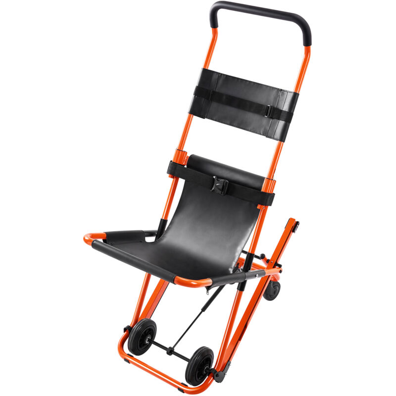 Vevor Chaise deEvacuation 158 kg Chaise Monte Escalier avec 4 Roues Fauteuil Roulant de Transfert Medical Transport deUrgence Portable Pliable pour