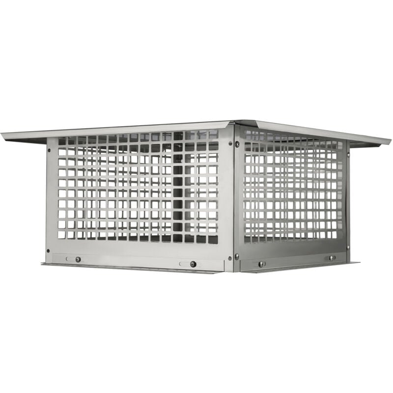 Mophorn - Chapeau de cheminée , 431,8 x 431,8 mm, acier inoxydable 304, couvercle de cheminée de cheminée, stable et pratique, installation facile,