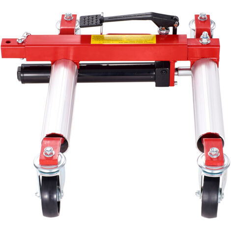 Mophorn Chariot de Manutention pour Véhicule, Lot de 4, Capacité de Charge 680 kg par Unité, Chariot Hydraulique avec Roues Pivotantes à 360°, Outil de Positionnement et de Déplacement pour Voitures
