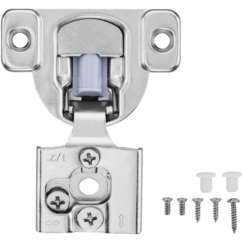 Mophorn - Charnières pour armoires, 40 paquets, fermeture en douceur à 105 degrés, pour armoires encadrées