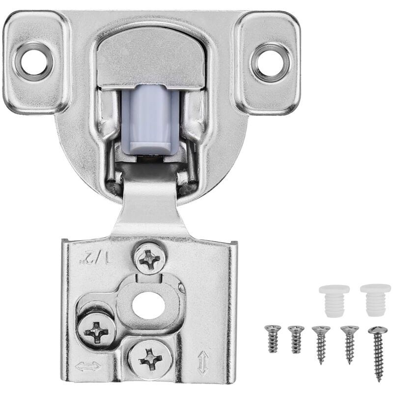 Mophorn - Charnières pour armoires, lot de 50, fermeture en douceur à 105 degrés pour armoires à cadre
