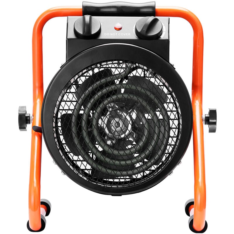 Chauffage de serre, chauffage rapide de 2000 w avec protection contre la surchauffe, chauffage de petite tente de culture à 2 vitesses, ventilateur