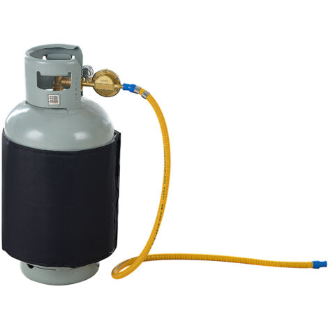 Mophorn Chauffe-bouteille de gaz isolé de style bande , chauffage au propane 120 W pour réservoirs de 40 lb, thermostat fixe, température maximale 90 °F, tissu Oxford imperméable, testé CE