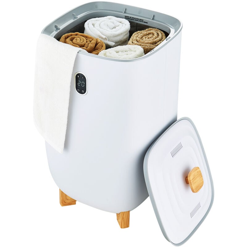 Mophorn Chauffe-serviettes 35L Grand seau, écran LED, fonction de séchage, minuterie réglable, arrêt automatique, pour serviettes, peignoirs,