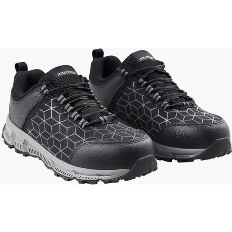 Mophorn Chaussures à embout en acier pour hommes, taille américaine 10,5 large, chaussures de travail athlétiques à embout de sécurité rembourrées pour hommes