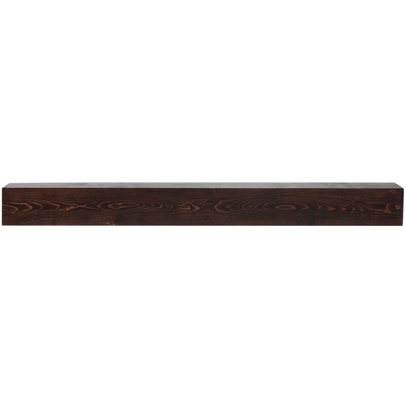 Mophorn - Cheminée de cheminée , 183 x 20 x 12,7 cm, peut supporter jusqu'à 22,7 kg, cheminée en bois naturel pour cheminée, étagère flottante