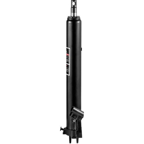 Mophorn Cilindro hidráulico largo para grúa de taller 3 T soporte de motor de cilindro hidráulico con bomba de un solo pistón base de horquilla varilla hidráulica para motor de elevación cabra, negro