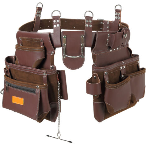 Cintura Porta Attrezzi Con 20 Tasche E Due Zone Magnetiche, Regolabile E Staccabile, Con Bretelle, Per Elettricisti, Falegnami E Operai Edili