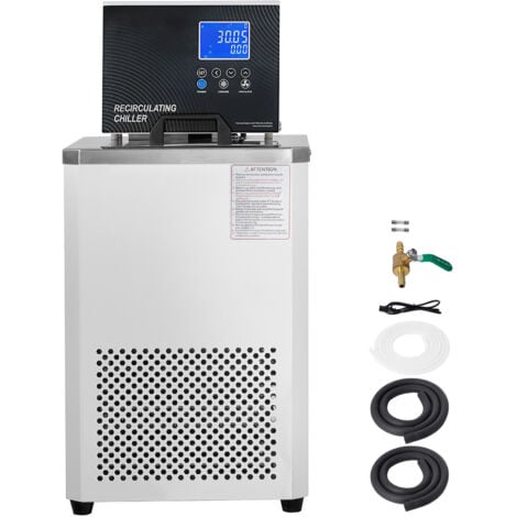 Mophorn Circulateur refroidisseur de laboratoire, 6 L, 23 °F - 212 °F, double circulation, écran LCD, acier inoxydable 304 pour un contrôle précis de la température