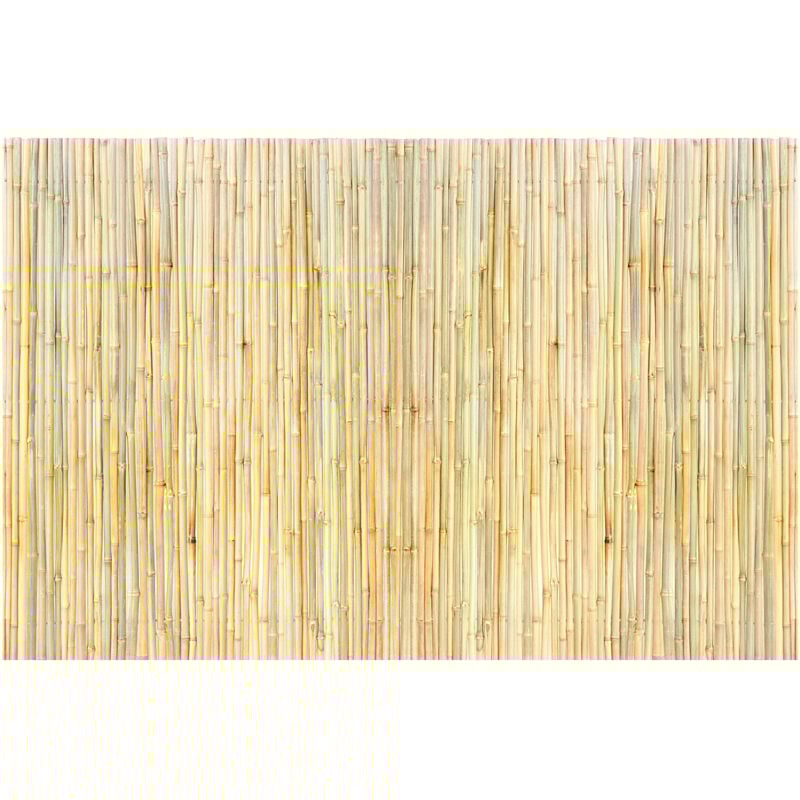 Clôture d'intimité en bambou naturel roulé 6 pi x 8 pi, écran en bambou écologique pour jardin, terrasse, bord de piscine, balcon, 0,75 po