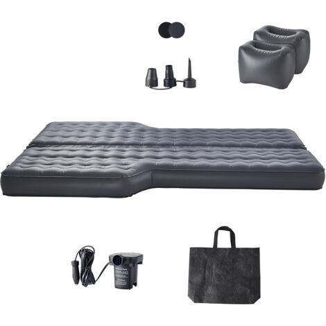Mophorn Colchón inflable para automóvil, fabricado con material Oxford resistente, incluye bomba de aire, boquilla y bolsa de transporte, compatible con la mayoría de SUV, MPV y sedanes
