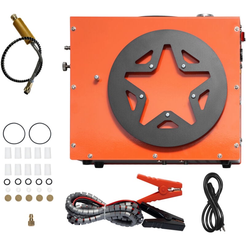 Mophorn - Compresseur d'air pcp, 4500PSI/30Mpa Portable - Refroidissement par eau/ventilateur, arrêt automatique