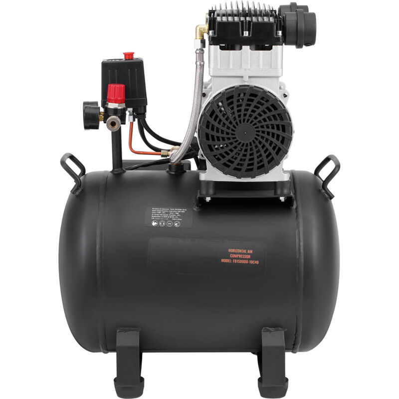 Mophorn - Compresseur d'Air, Réservoir en Acier de 10 Gallons, Compresseur d'Air Sans Huile 2HP 5,3 cfm à 90 psi et Pression Maximale de 125 psi,