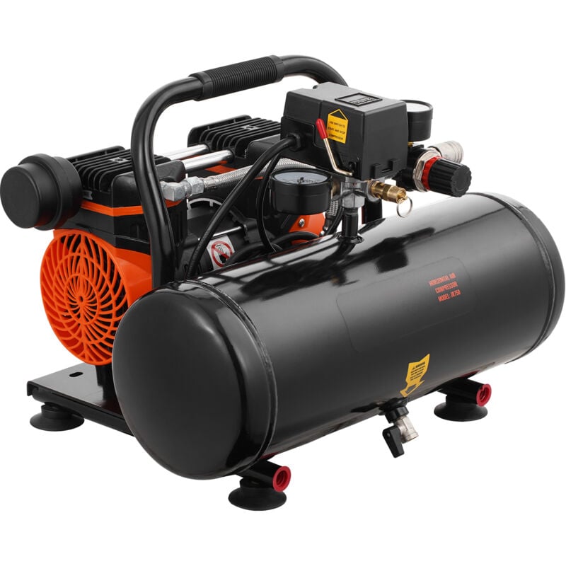 Mophorn - Compresseur d'Air, Réservoir en Acier de 2 Gallons, Compresseur d'Air Sans Huile 1HP 2,5 cfm 8 Bar et Pression Maximale de 120 psi,