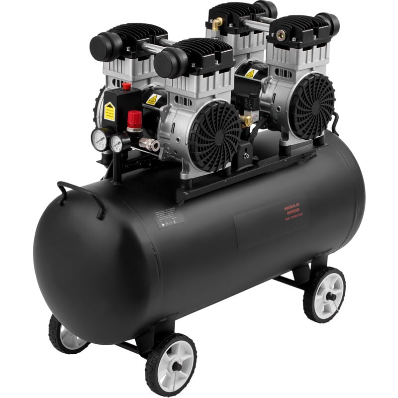 Mophorn - Compresseur d'Air, Réservoir en Acier de 20 Gallons, Compresseur Sans Huile 4HP 14,6 CFM@90 psi, Pression Max. 125 psi, Compresseur