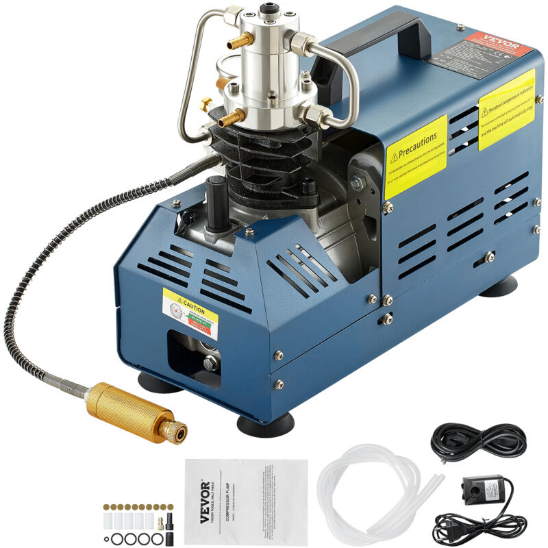 Mophorn - Compresseur d'air haute pression 4500PSI 30MPA 300BAR 1800W 220V Arrêt manuel pour Paintball pcp Air Rifle Diving Bottle