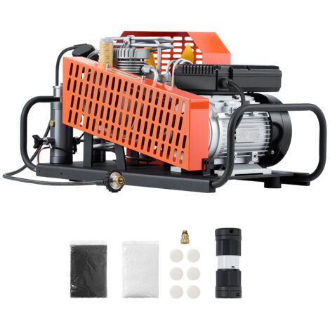 Mophorn Compressore d'Aria PCP da 30 MPa con Portata di 60 L/min, Sistema di Raffreddamento a Ventola e Funzione di Arresto Automatico per Bombole Subacquee e Applicazioni Antincendio