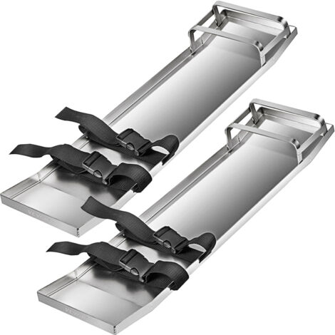 Mophorn Concrete Knee Boards 30'' x 8'', Stainless Steel Sliders, for Cement and Concrete Finish