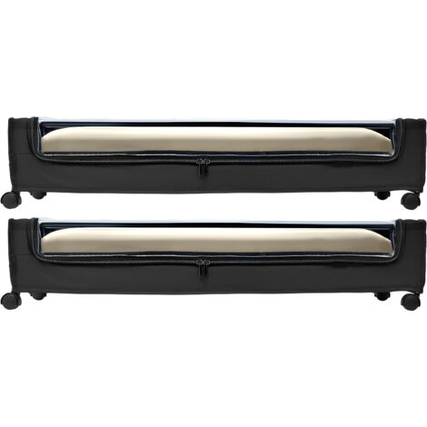 Mophorn Contenitore sottoletto con ruote, 30,3 x 18,5 x 6,8 pollici, contenitori portaoggetti con coperchio trasparente, organizer sottoletto per scarpe, vestiti, coperte, set da 2
