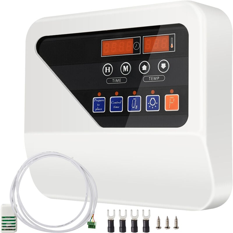 Contrôleur de Chauffage de Sauna Externe 3KW-9KW Unité de contrôle de température de Temps 104-221 ℉ Poêle de Sauna - Mophorn