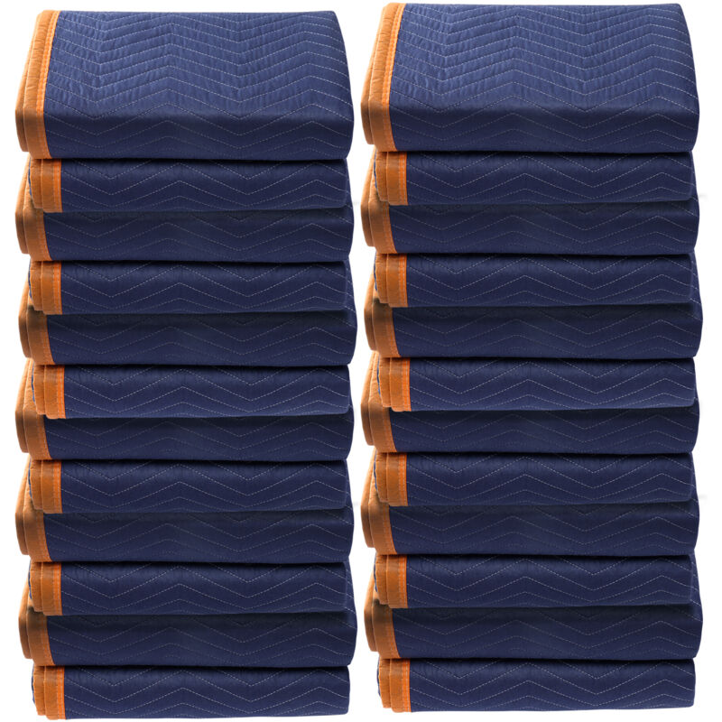 Image of Mophorn - Coperta mobile, 80' x 72', 65 psi, confezione da 12, coperta professionale da imballaggio in cotone non tessuto e riciclato per la