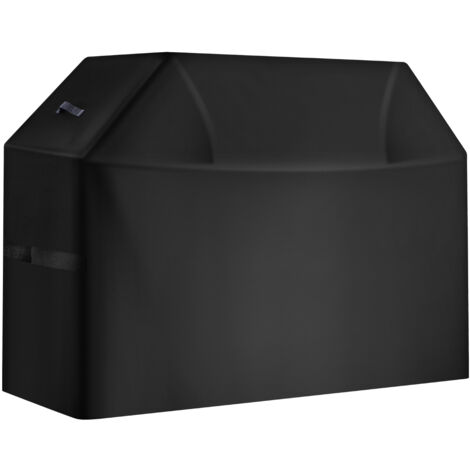 Mophorn Copertura per Barbecue all'Aperto, Impermeabile e Resistente alle Intemperie, Realizzata in Poliestere 600D, Facile da Utilizzare, con Cinghie Regolabili, 152,4 cm, Colore Nero