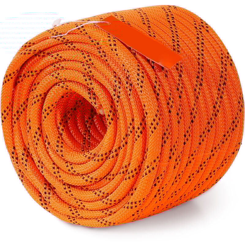 Corde d'escalade d'arbre Arborist Double tresse en polyester 3/8' x 120' 48 brins - Mophorn
